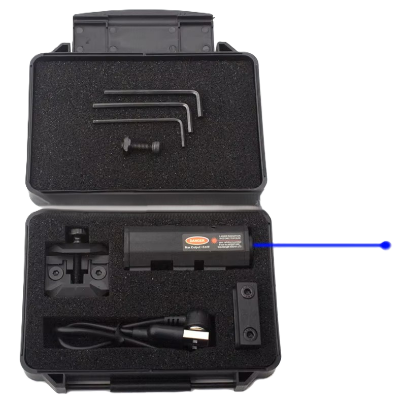 Bosait Rechargeable Blue Dot Laser Sight – 20mm Picatinny + M-LOK Mounts Included