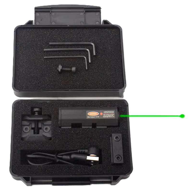 Bosait Rechargeable Green Dot Laser Sight – 20mm Picatinny + M-LOK Mounts Included