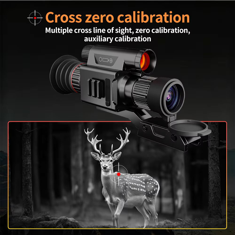DS-X7 4K Digital Night Vision Scope (5–20x, 850nm IR, IPS Display)