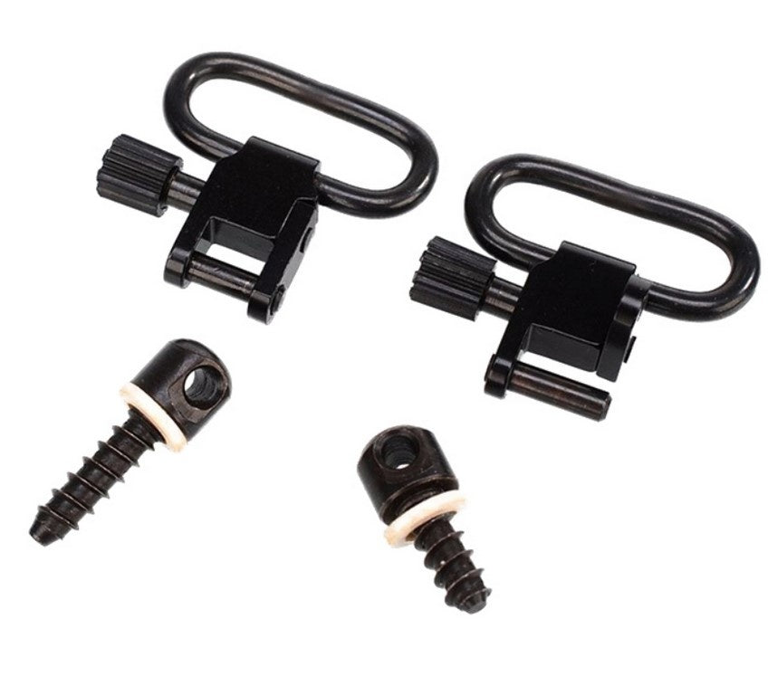 Focus Quick-Detach Sling Swivel Stud Set With 1" Loops & Wood Screw