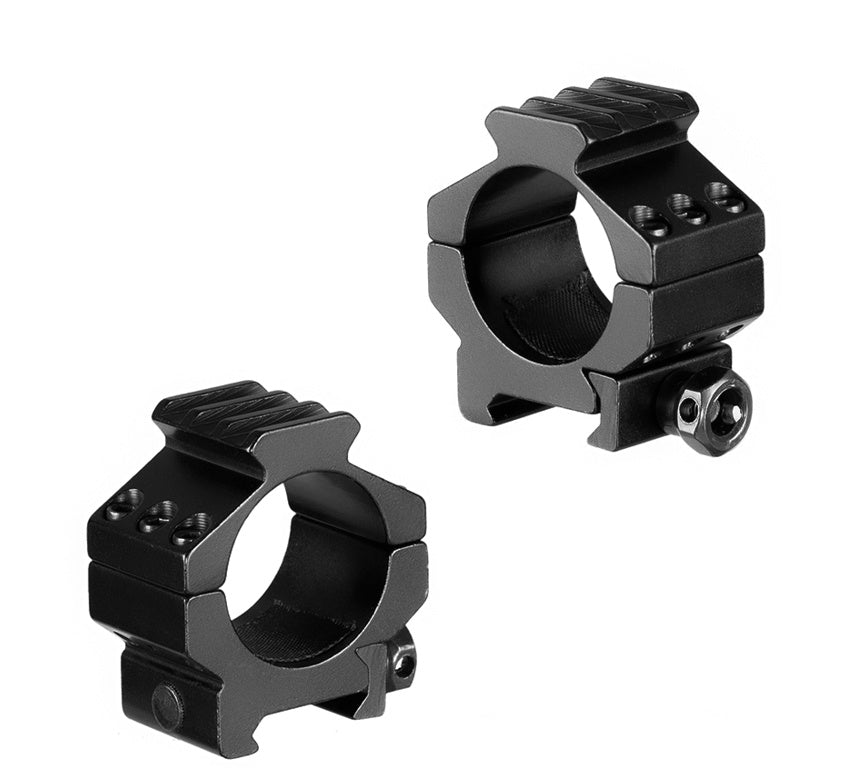 FOCUS 30mm Heavy-Duty Low-Profile 3 Bolt Ring Bracket Mount Set