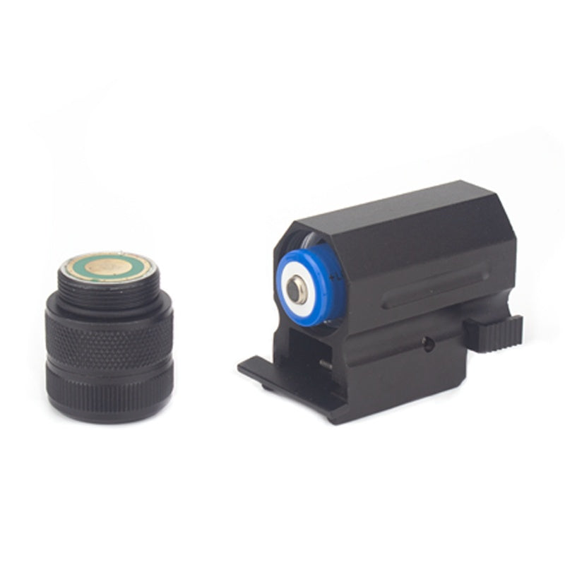 Bosait Changeable-Head Green Laser Sight + LED Flashlight Combo (2 Heads Included)