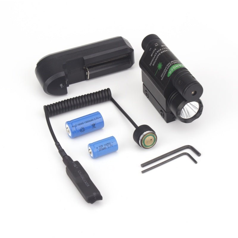 Bosait Green Dot Laser Sight + LED Flashlight Combo (11mm / 20mm Mount) - True Vision Tactical - BST-07