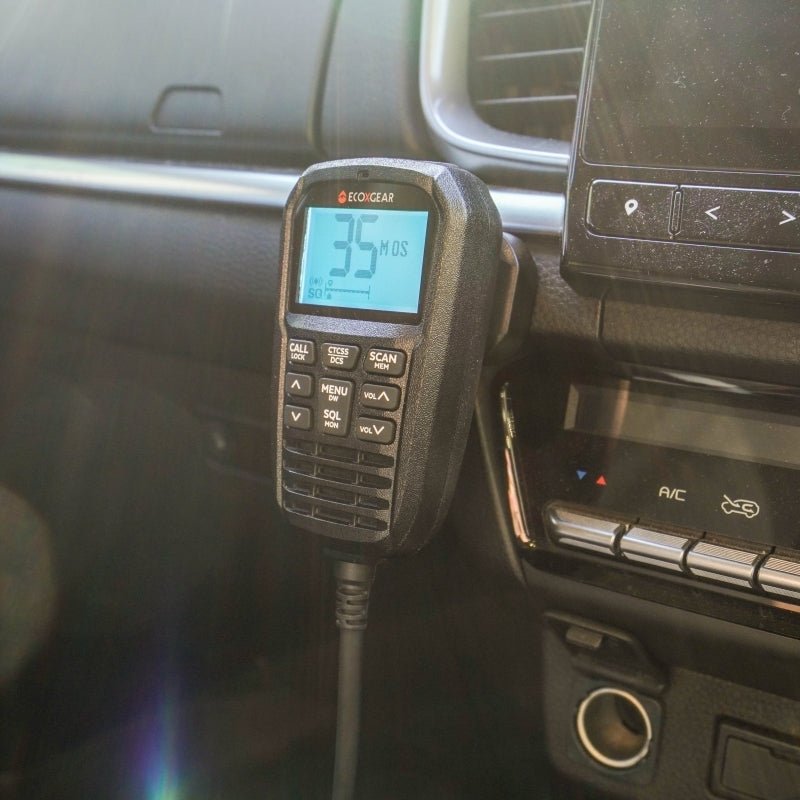 EcoXgear EXG3000 5 - Watt Compact Fixed Mount UHF Radio with Multi - Colour LCD Display Mic TOURING PACK - True Vision Tactical - ECX3000TPK