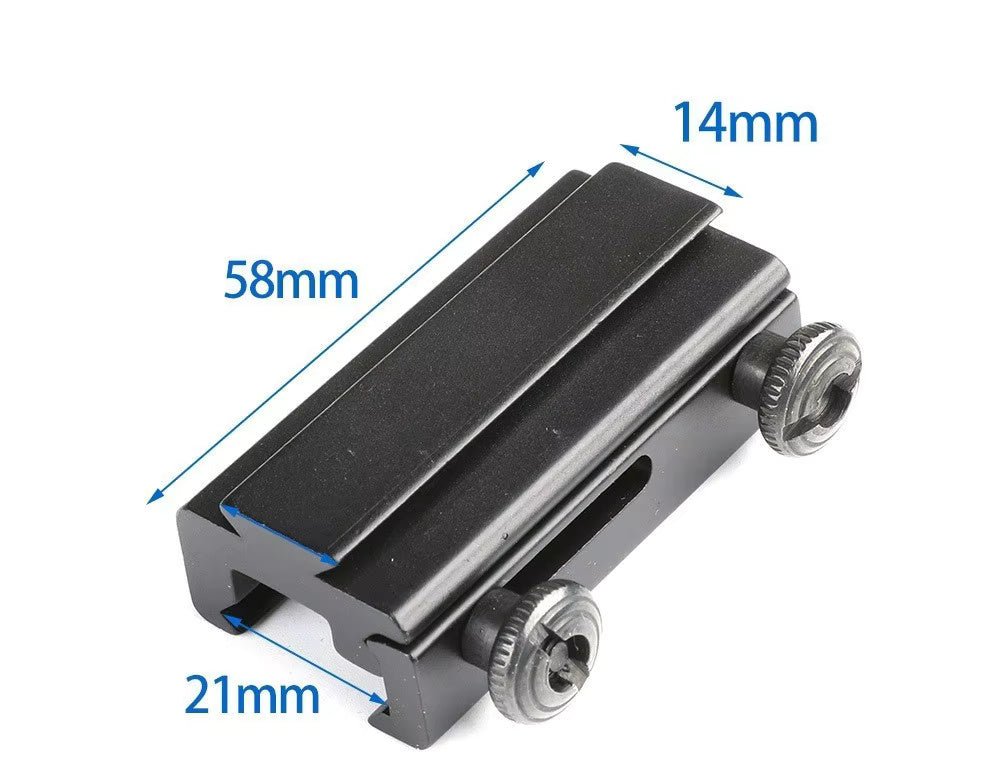 FOCUS 21mm Picatinny to 11mm Dovetail Adjustable Mount Adapter - True Vision Tactical - RM8Z