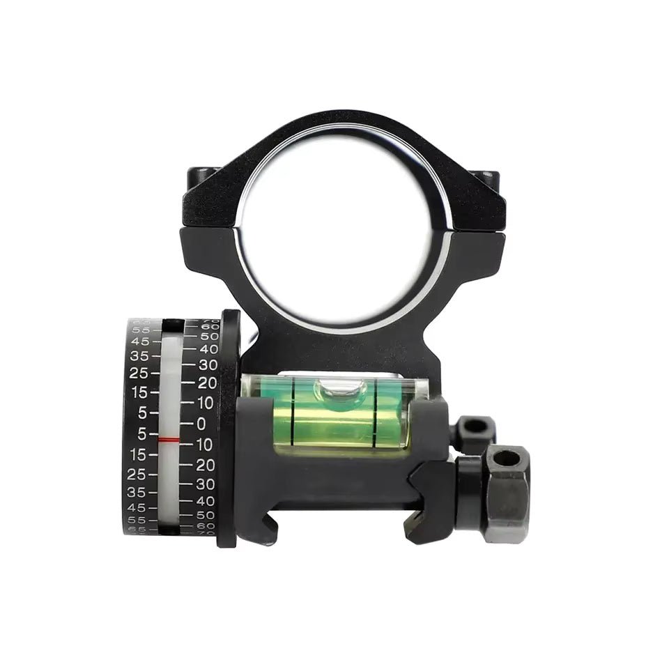 FOCUS 30mm / 25.4mm Dual Rings Scope Mount with Angle Cosine Indicator & Bubble Level - True Vision Tactical - 5002E
