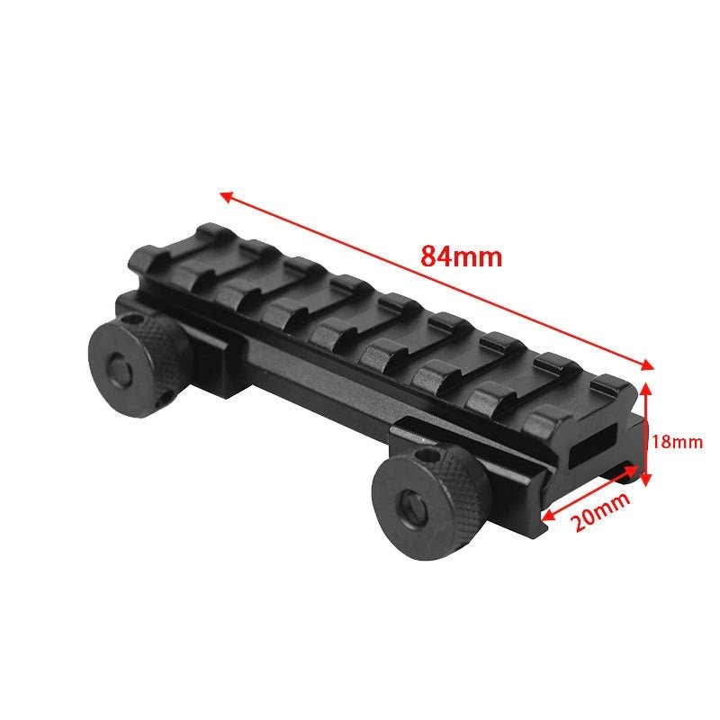 FOCUS Medium 8-Slot Picatinny Riser Mount - True Vision Tactical - R0016