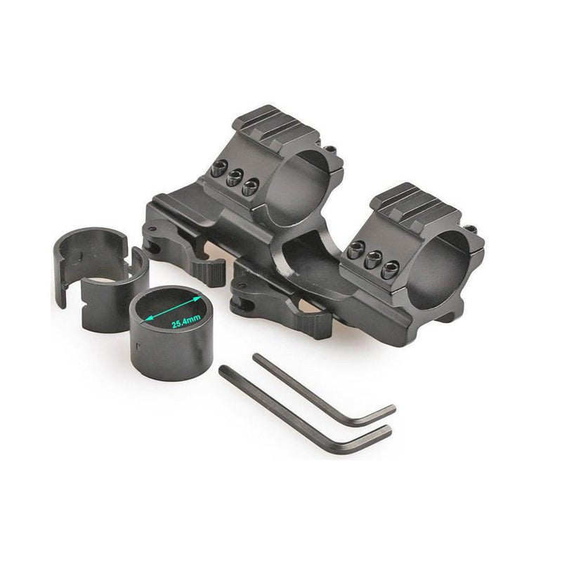 FOCUS Quick Detach Cantilever 30mm / 25.4mm Scope Mount for 20mm Rail - True Vision Tactical - BQD3002