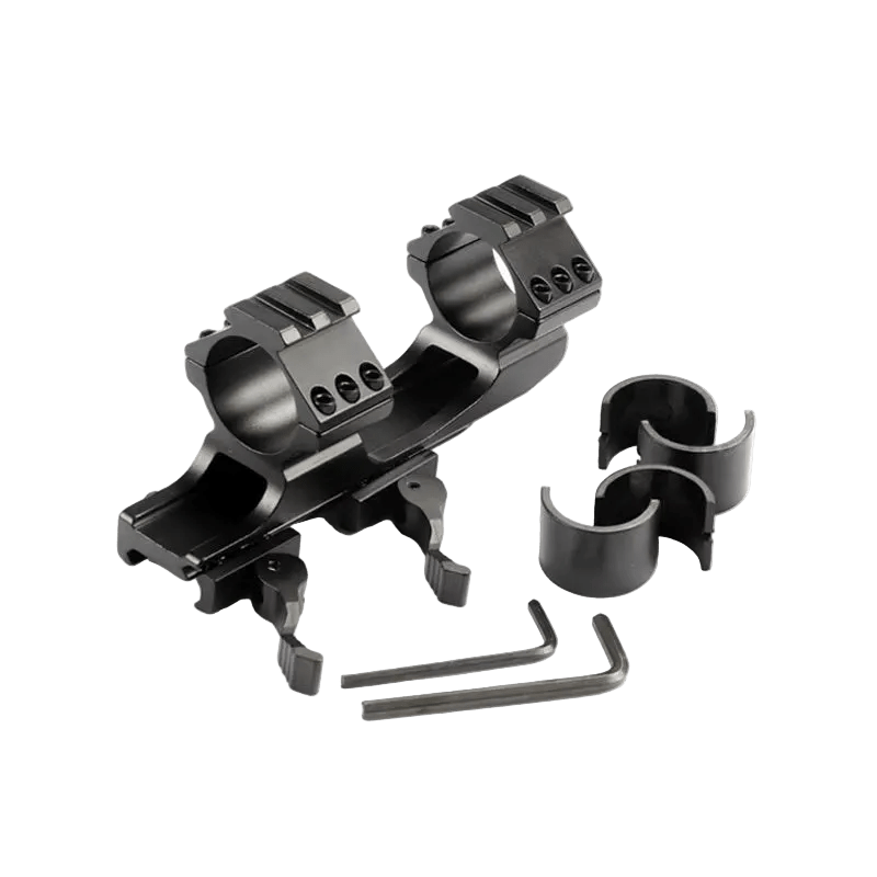 FOCUS Quick Detach Cantilever 30mm / 25.4mm Scope Mount for 20mm Rail - True Vision Tactical - BQD3002