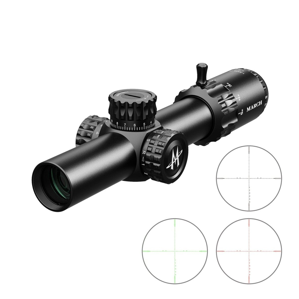 March HT 1-5X24 IR Compact Long Range Riflescope - True Vision Tactical - HT1-5X24 IR
