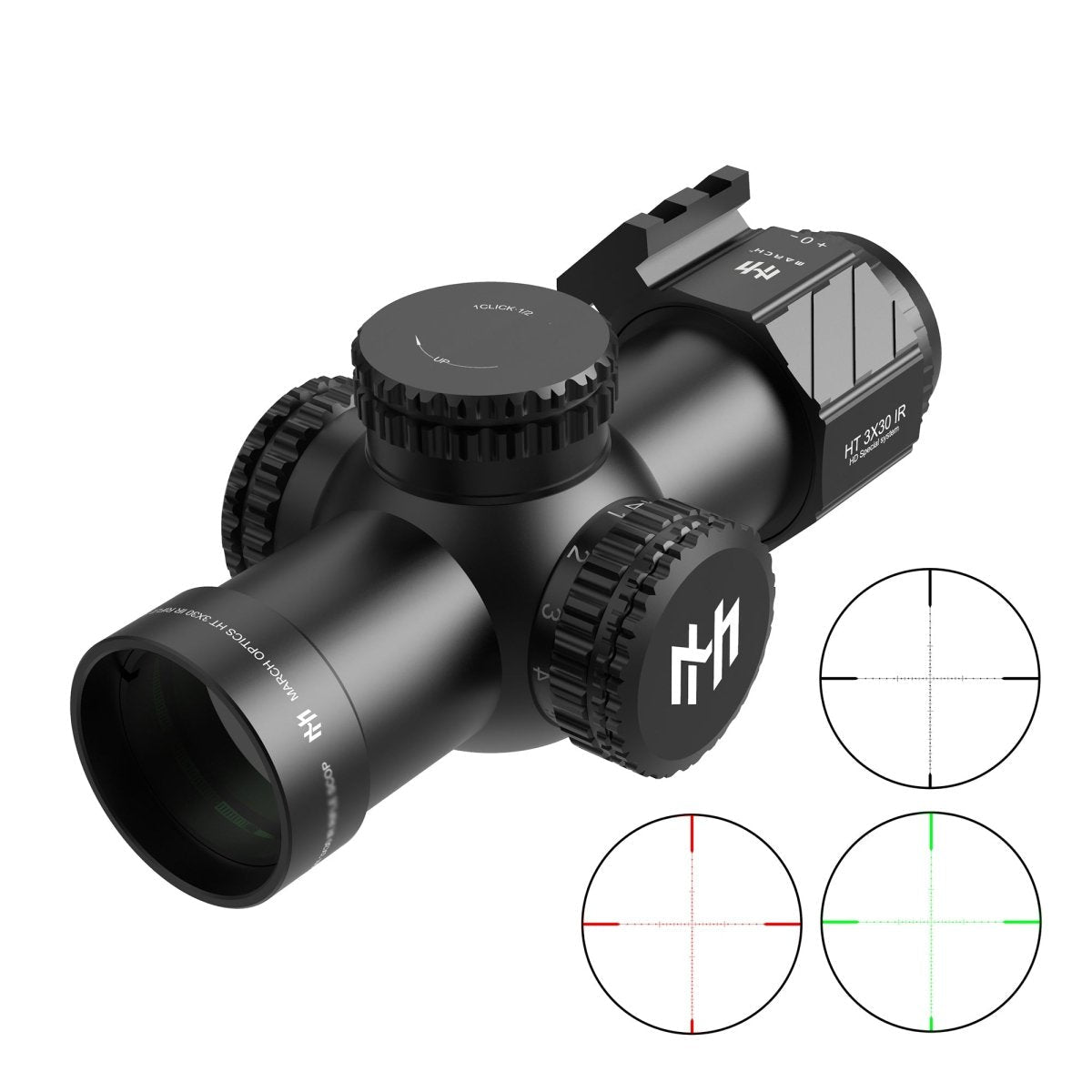 MARCH HT 3X30IR Fixed Power Optical Scope - True Vision Tactical - HT3X30IR
