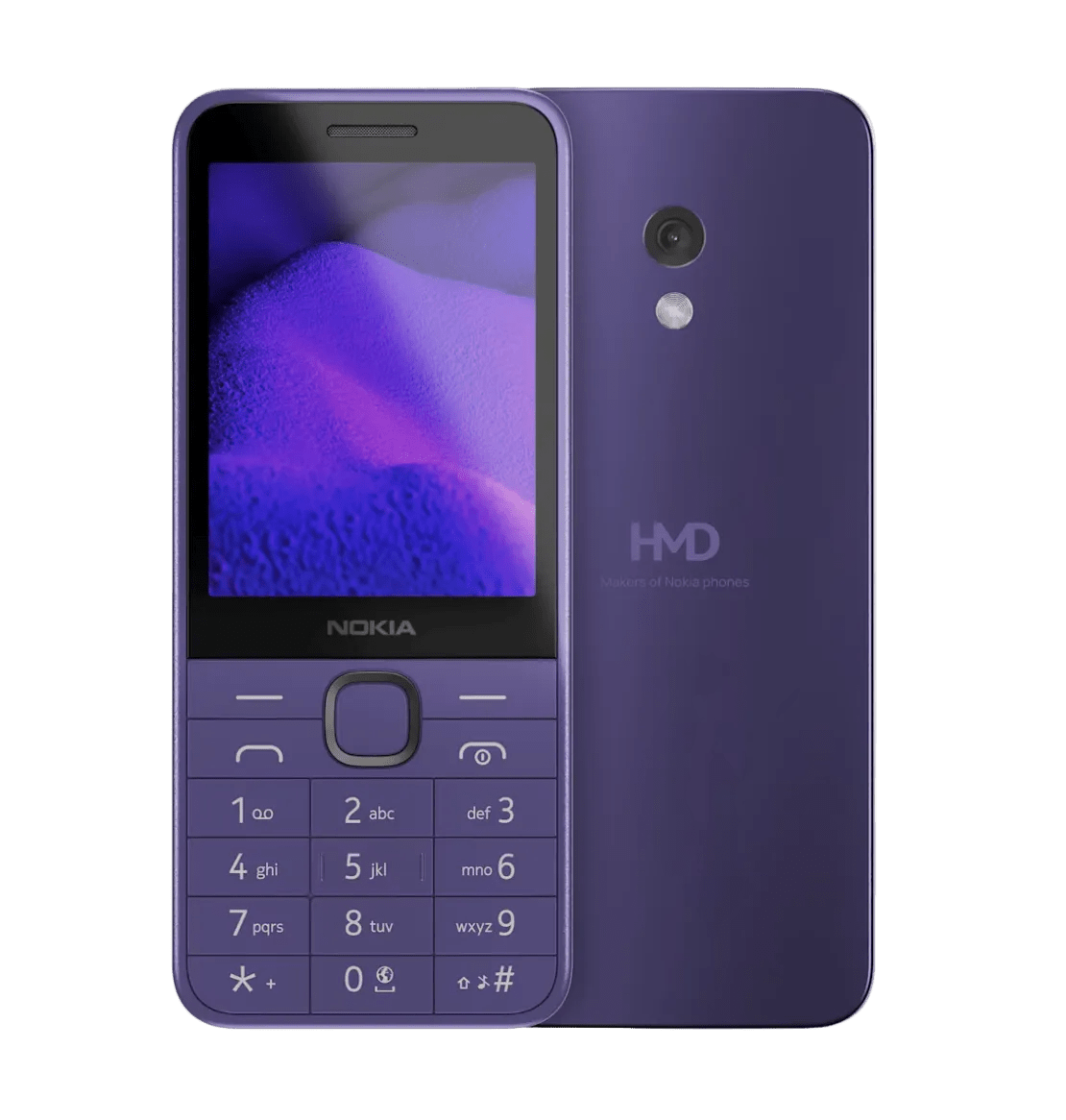Nokia 235 4G All - New Keypad Phone with Dual SIM - Purple - True Vision Tactical - N235P
