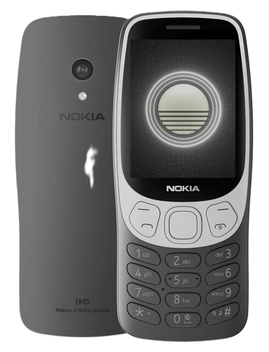 Nokia 3210 4G All-New Classic Keypad Phone with Dual Sim - Grunge Black - True Vision Tactical - N3210GB