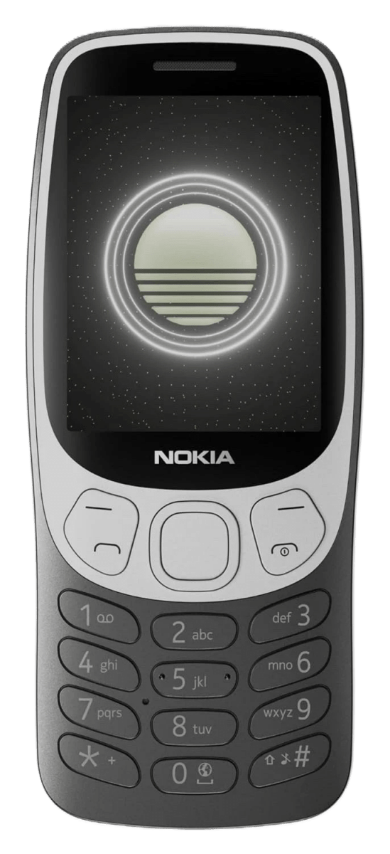 Nokia 3210 4G All-New Classic Keypad Phone with Dual Sim - Grunge Black - True Vision Tactical - N3210GB