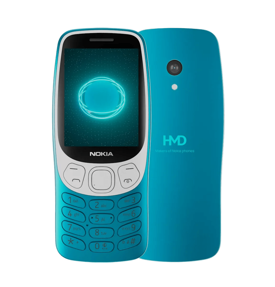 Nokia 3210 4G All - New Classic Keypad Phone with Dual Sim - Scuba Blue - True Vision Tactical - N3210SB