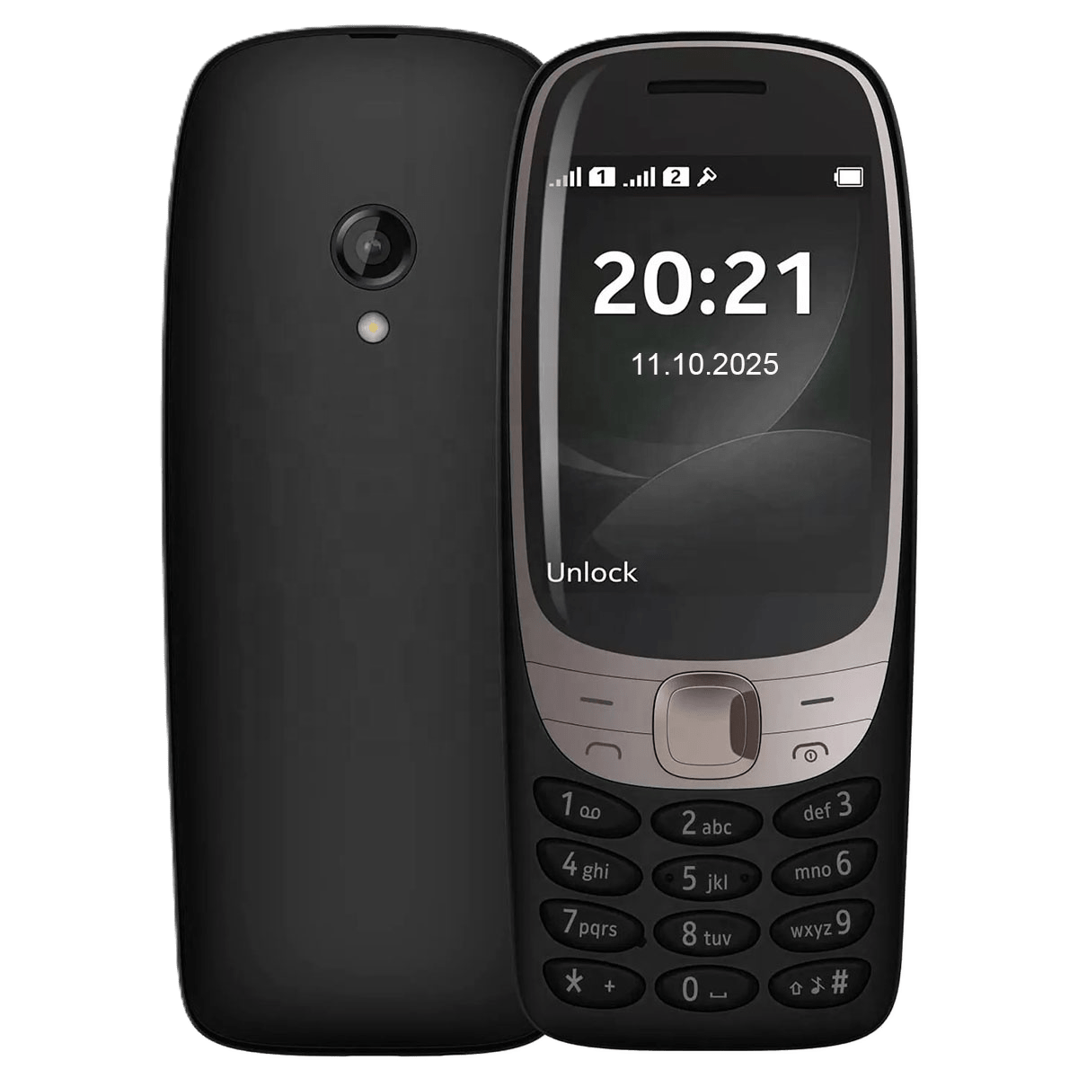 Nokia 6310 4G (Dual SIM, Wireless FM, Bluetooth) Black - True Vision Tactical - 63104GB