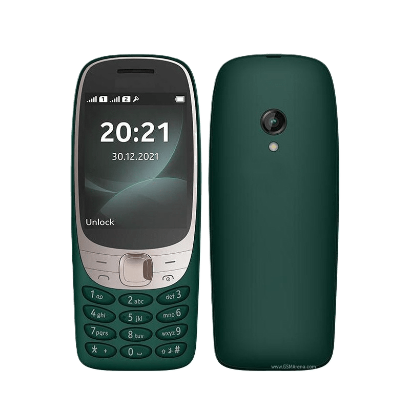 Nokia 6310 4G (Dual SIM, Wireless FM, Bluetooth) Dark Green - True Vision Tactical - 63104GDG