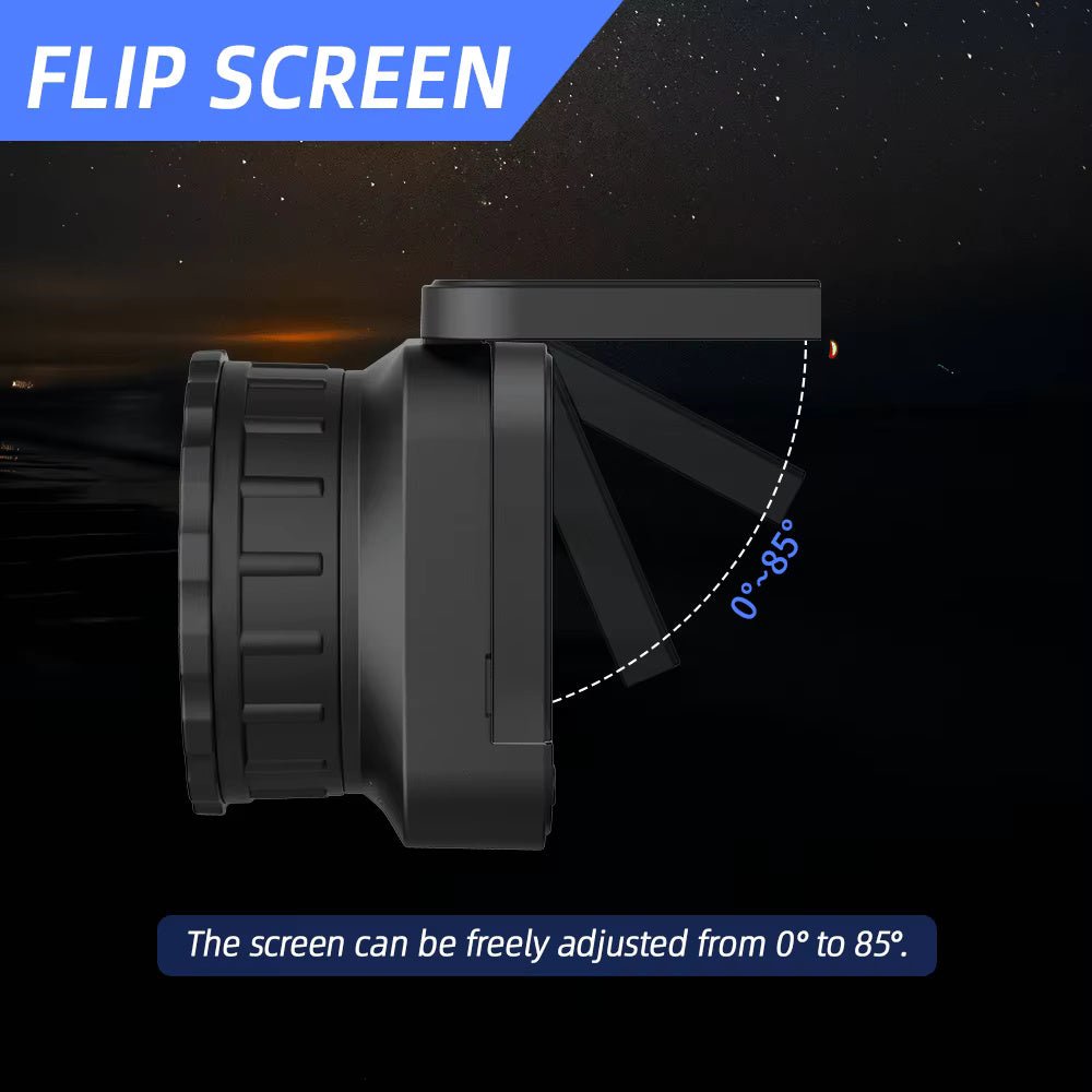 Sensvision SV‑EP03 64MP 4K WiFi Digital Telescope Eyepiece Camera 2.8" Flip Screen - True Vision Tactical - SV‑EP03