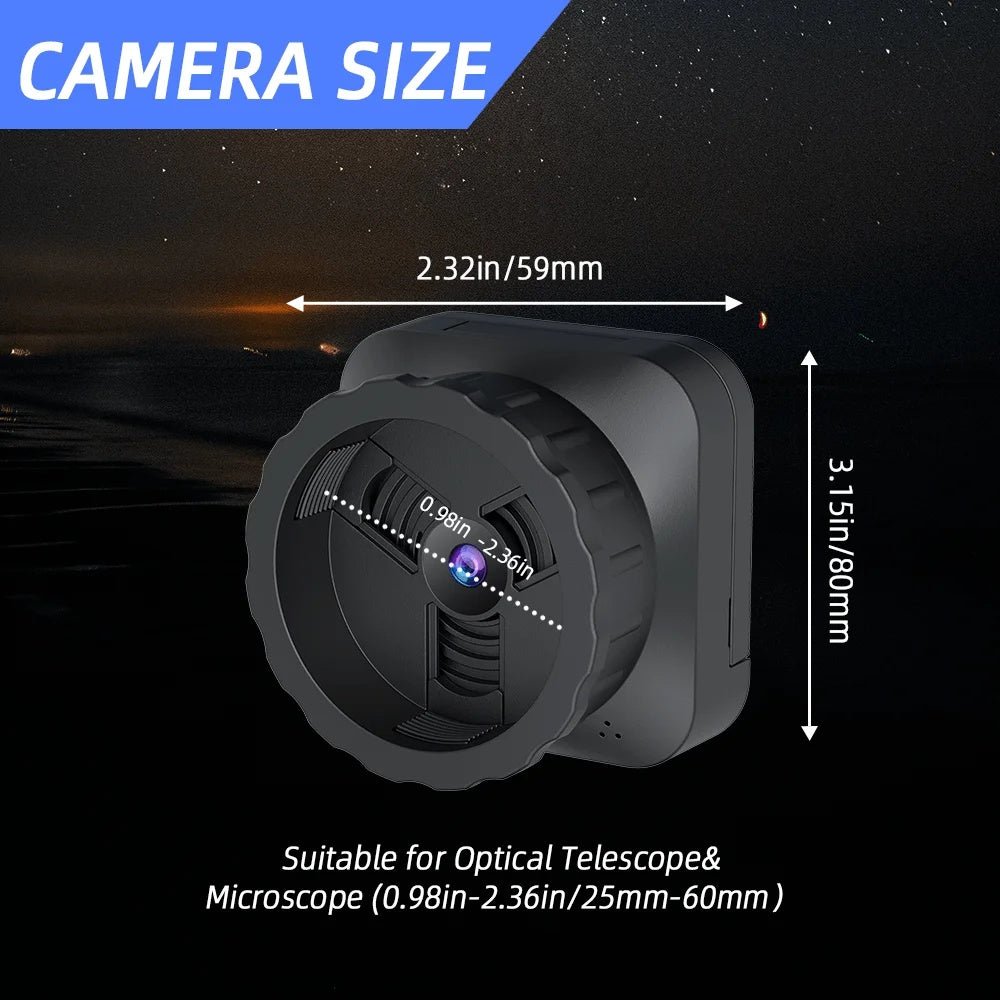Sensvision SV‑EP03 64MP 4K WiFi Digital Telescope Eyepiece Camera 2.8" Flip Screen - True Vision Tactical - SV‑EP03