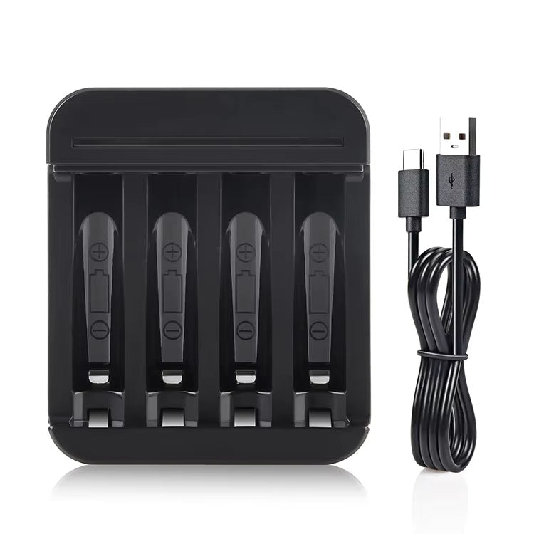 Soshine 4 - Slot AA/AAA Smart Charger for Li - ion 1.5V Rechargeable Batteries - True Vision Tactical - C01