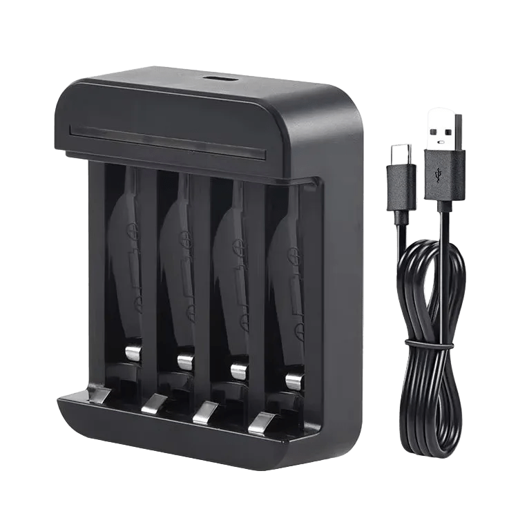 Soshine 4 - Slot AA/AAA Smart Charger for Li - ion 1.5V Rechargeable Batteries - True Vision Tactical - C01