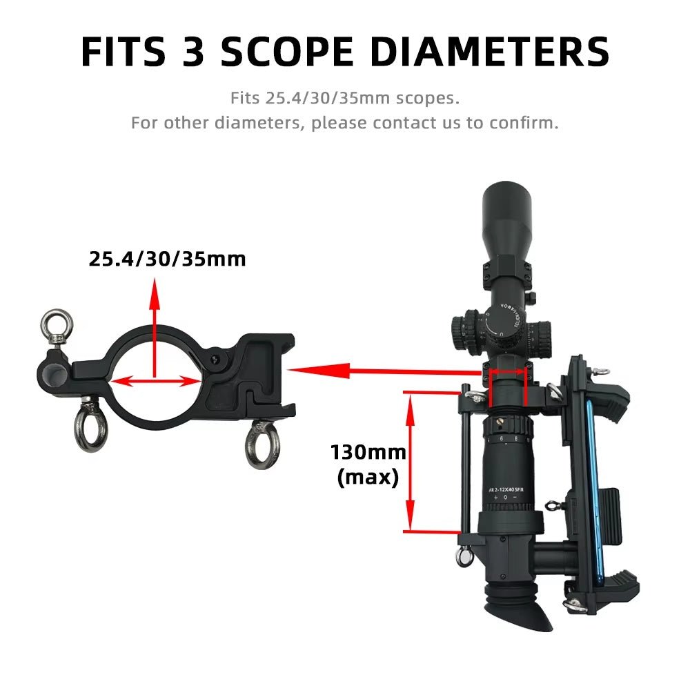 Starpheye 4K “Side Shot” Camera Adapter for Recording Through Your Optic (25.4/30/35mm) - True Vision Tactical - S1