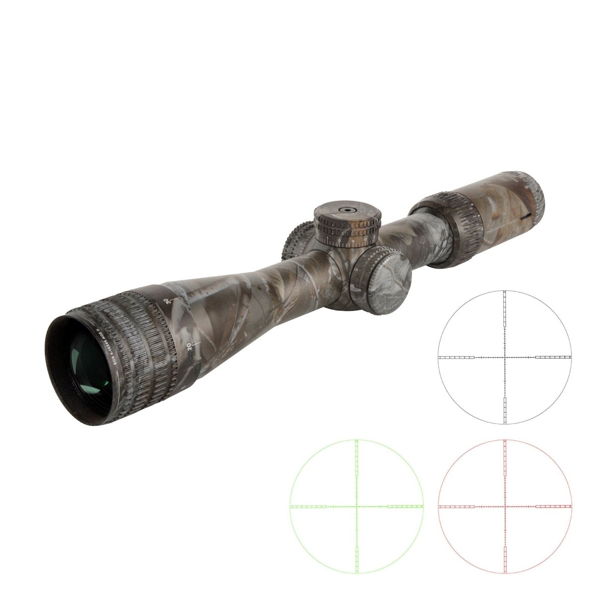 T - EAGLE EOS 4 - 16X44AOE II CAMO Long Range Riflescope - True Vision Tactical - EOS4-16X44AOE II CM