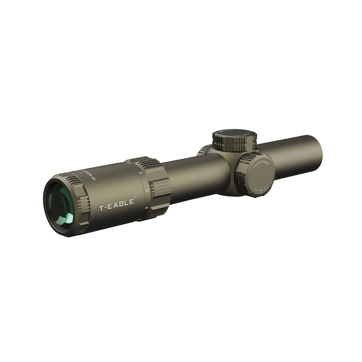 T - EAGLE EOX 1.2 - 6X24 IR Tan Tactics First Focus Plane Optics Scope - True Vision Tactical - EOX 1.2-6X24IR-TAN