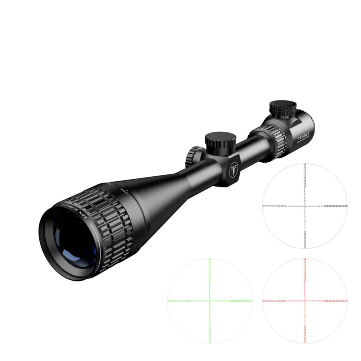 T - EAGLE EOX 6 - 24X50 AOEG Long Range Riflescope - True Vision Tactical - EOX 6-24X50 AOEG