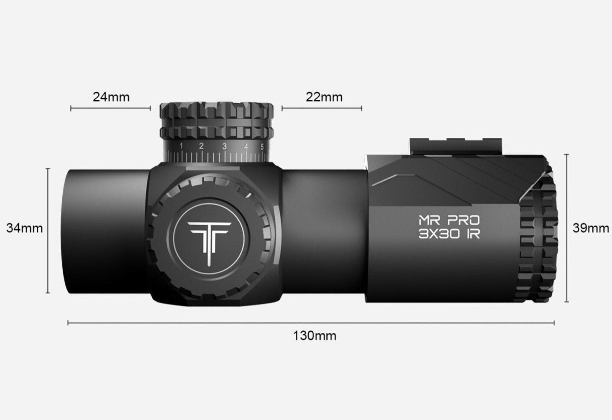 T - EAGLE MR PRO 3X30 IR Optic Sight - True Vision Tactical - MR PRO 3X30 IR