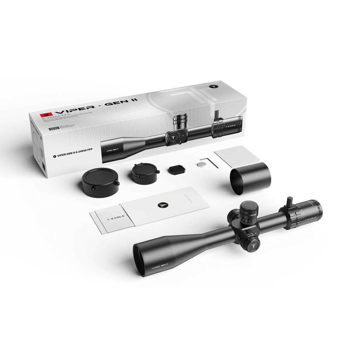 T-EAGLE VIPER GEN II 6–24x50 FFP Zero Stop Riflescope - MRAD - True Vision Tactical - VIPERGENII6-24x50FFP