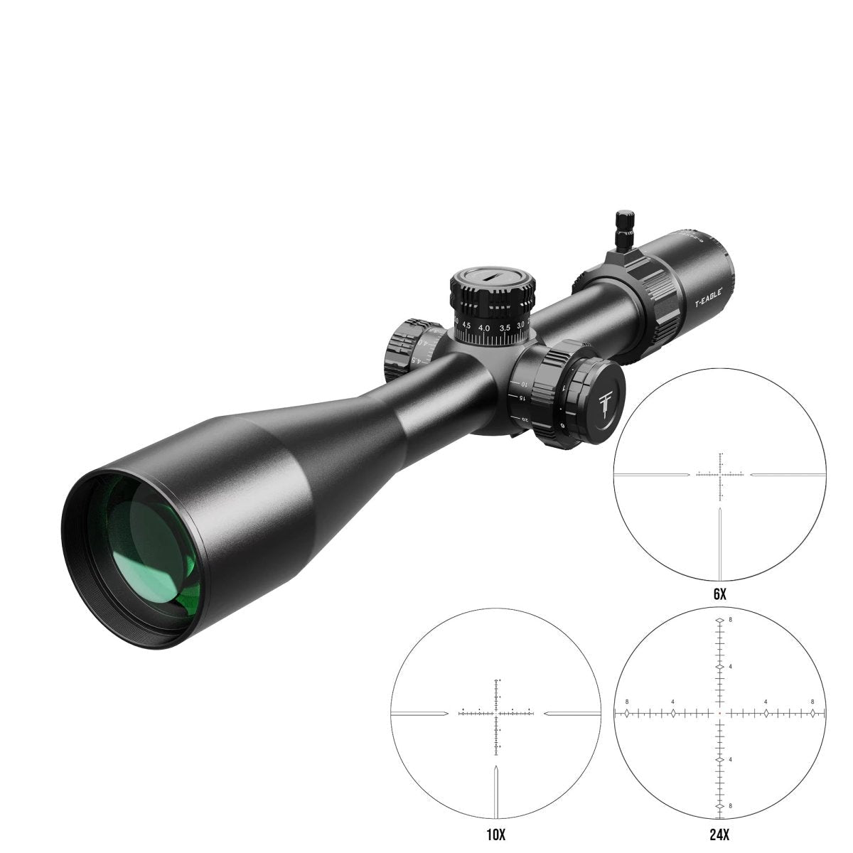 T - EAGLE ZS 6 - 24x50 FFP Long Range Riflescope - True Vision Tactical - ZS 6-24X50FFP