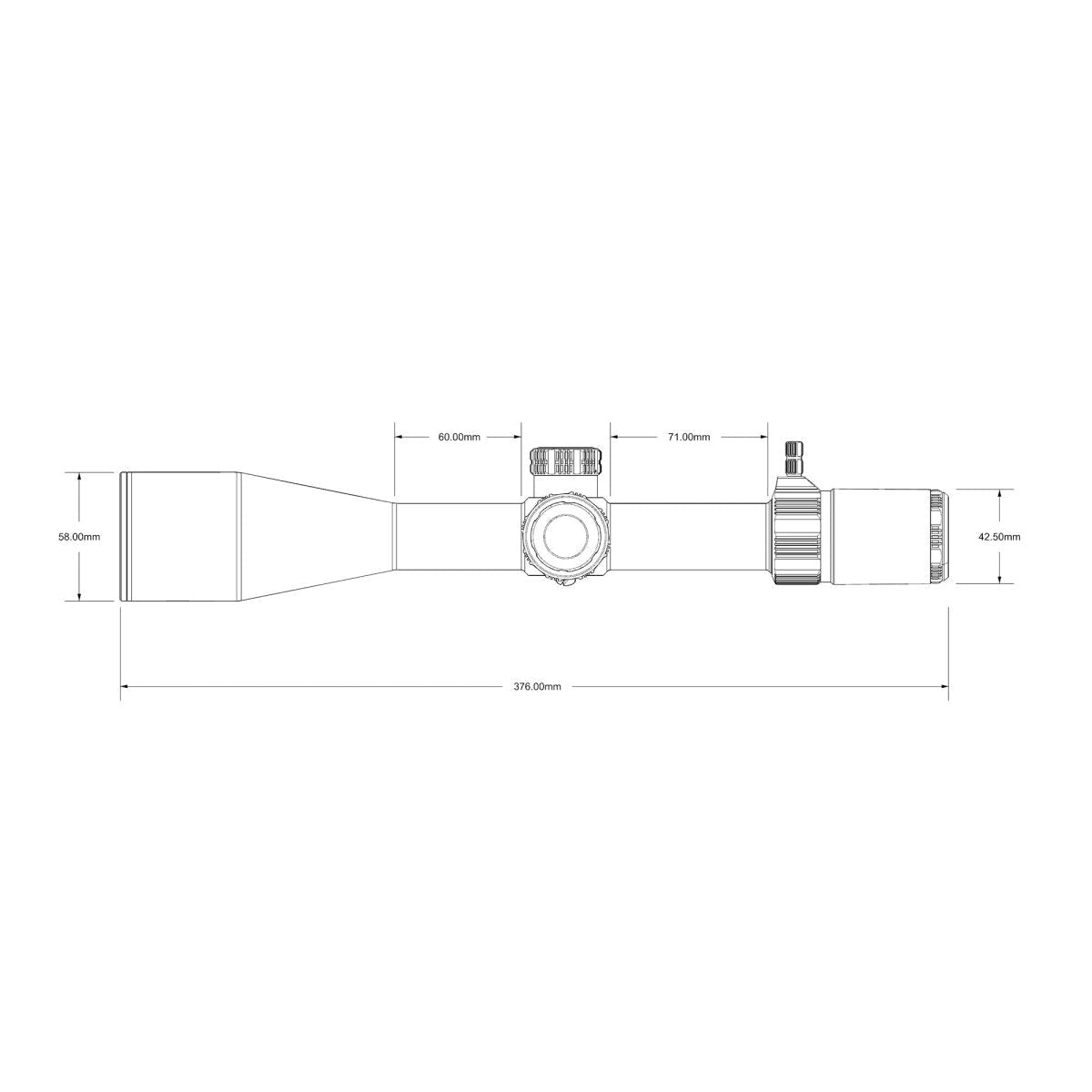 T - EAGLE ZS 6 - 24x50 FFP Long Range Riflescope - True Vision Tactical - ZS 6-24X50FFP