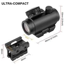 Load image into Gallery viewer, T1 Reflex Red Dot Sight with Riser - 20mm rail - True Vision Tactical - T1