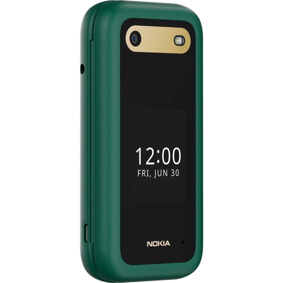 Unlocked Nokia 2660 Flip 4G VoLTE Dual SIM FM Radio 128MB Flip Mobile Phone (Lush Green) - True Vision Tactical - 653341