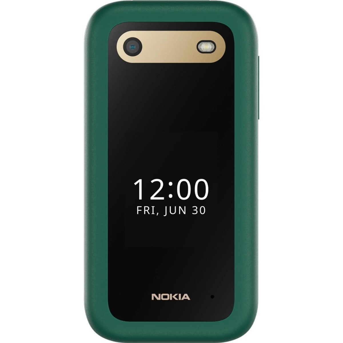 Unlocked Nokia 2660 Flip 4G VoLTE Dual SIM FM Radio 128MB Flip Mobile Phone (Lush Green) - True Vision Tactical - 653341