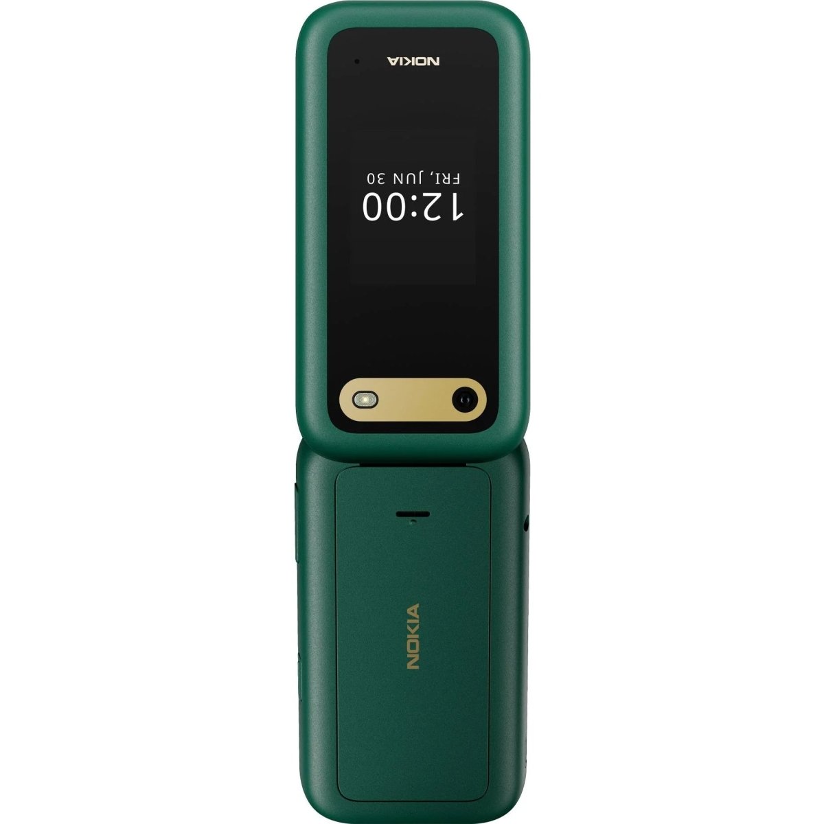 Unlocked Nokia 2660 Flip 4G VoLTE Dual SIM FM Radio 128MB Flip Mobile Phone (Lush Green) - True Vision Tactical - 653341