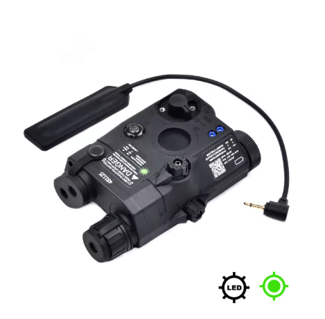 Wadsn PEQ - 15 Green/Red/Blue Dot Laser indicator + White LED Flashlight - True Vision Tactical - WDX042-BKG
