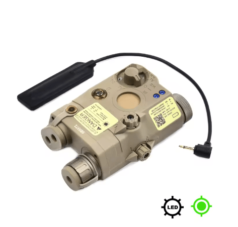 Wadsn PEQ - 15 Green/Red/Blue Dot Laser indicator + White LED Flashlight - True Vision Tactical - WDX042-DEG