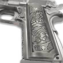 Load image into Gallery viewer, WE Tech 1911 Gas Blowback Gel Blaster - Silver with Floral Pattern - True Vision Tactical - WE-E006SP-BOX-GB