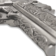 Load image into Gallery viewer, WE Tech 1911 Gas Blowback Gel Blaster - Silver with Floral Pattern - True Vision Tactical - WE-E006SP-BOX-GB