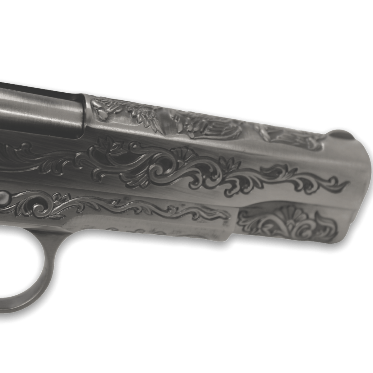 WE Tech 1911 Gas Blowback Gel Blaster - Silver with Floral Pattern - True Vision Tactical - WE-E006SP-BOX-GB