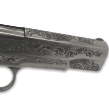 Load image into Gallery viewer, WE Tech 1911 Gas Blowback Gel Blaster - Silver with Floral Pattern - True Vision Tactical - WE-E006SP-BOX-GB
