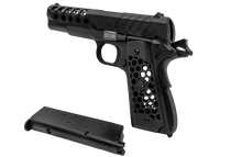 Load image into Gallery viewer, WE Tech 1911 Hex Cut Gas Blowback Gel Blaster - Black - True Vision Tactical - WE-E016-BK-GB