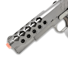Load image into Gallery viewer, WE Tech 1911 Hex Cut Gas Blowback Gel Blaster - Silver - True Vision Tactical - WE-E016-SV-GB