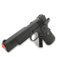 Load image into Gallery viewer, WE Tech 1911 MEU Gas Blowback Gel Blaster - Black + Rail Version - True Vision Tactical - WE-E008B-BK-GB