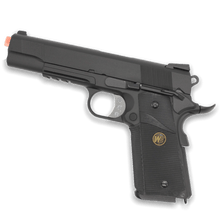 Load image into Gallery viewer, WE Tech 1911 MEU Gas Blowback Gel Blaster - Black + Rail Version - True Vision Tactical - WE-E008B-BK-GB