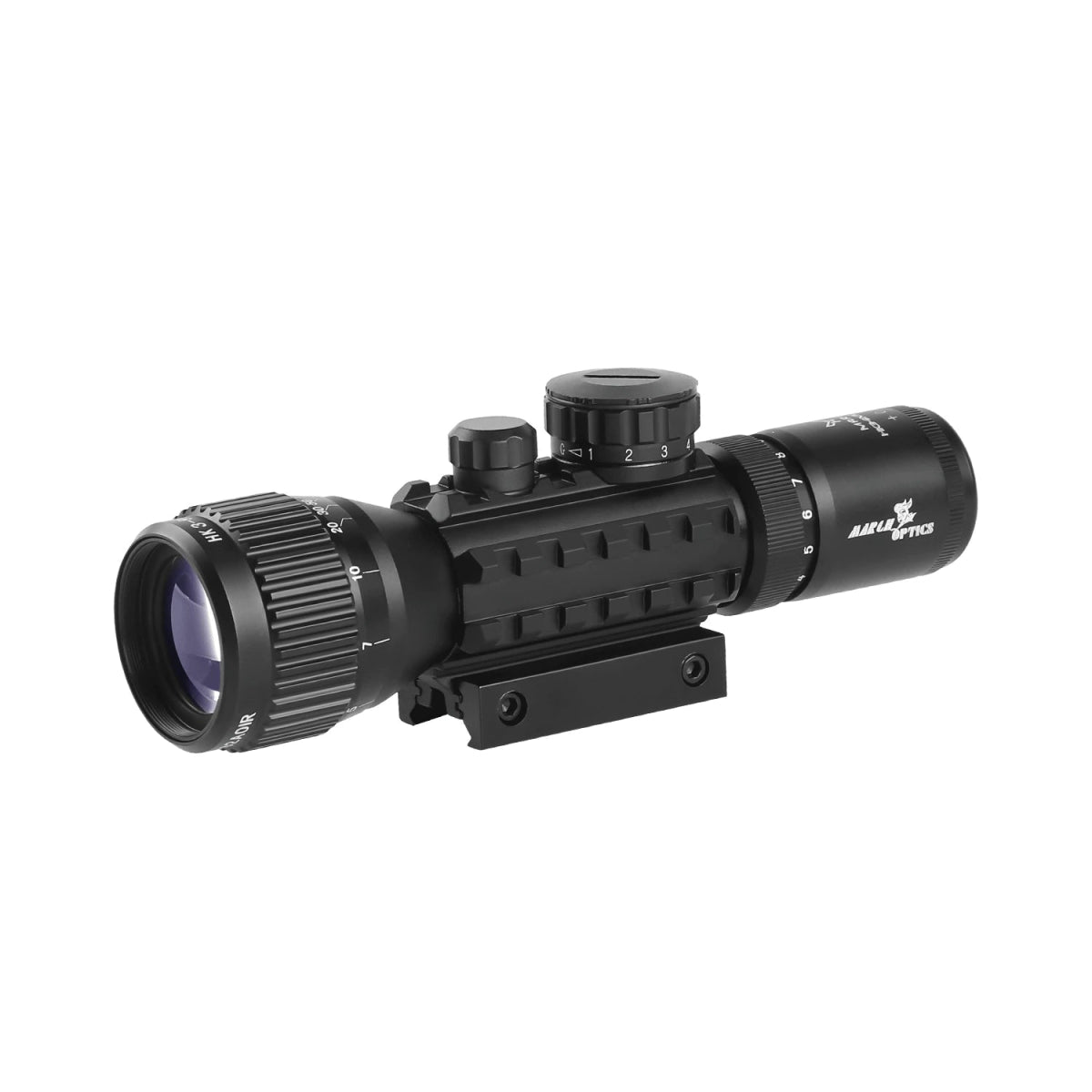 MARCH AMG HK 3 - 9x32 AOIR Optic Rifle Scope - True Vision Tactical - 671891922285