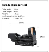 Load image into Gallery viewer, Reflex Fast Sight Scope - Red Lens - True Vision Tactical - 671891922124