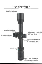 Load image into Gallery viewer, T - EAGLE AR 2 - 12X40 SFIR Compact Optical Sight Tactical Riflescope - True Vision Tactical - AR 2-12X40SFIR